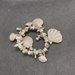 Silver Shell Charm Bracelet